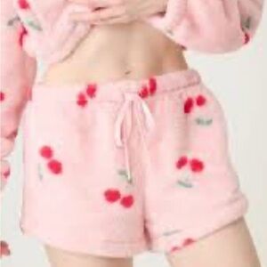 PJ Salvage Pink Cherry Print Sleep Shorts